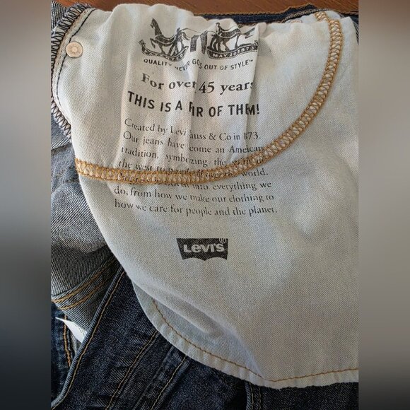 Levis Mens 514 Straight Fit Jeans W38 L30 Dark Wash Denim Cotton Blend - Picture 8 of 10